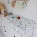 Snuggle Hunny Fitted Bassinet Sheet and Change Pad Cover - Eden
