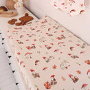 Snuggle Hunny Fitted Bassinet Sheet and Change Pad Cover - Gnomes