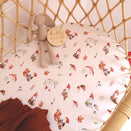 Snuggle Hunny Fitted Bassinet Sheet and Change Pad Cover - Gnomes