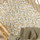 Snuggle Hunny Fitted Bassinet Sheet and Change Pad Cover - Golden Wattle