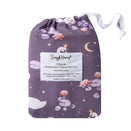 Snuggle Hunny Fitted Bassinet Sheet and Change Pad Cover - Midnight Swan