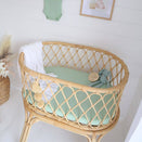 Snuggle Hunny Fitted Bassinet Sheet and Change Pad Cover - Mint