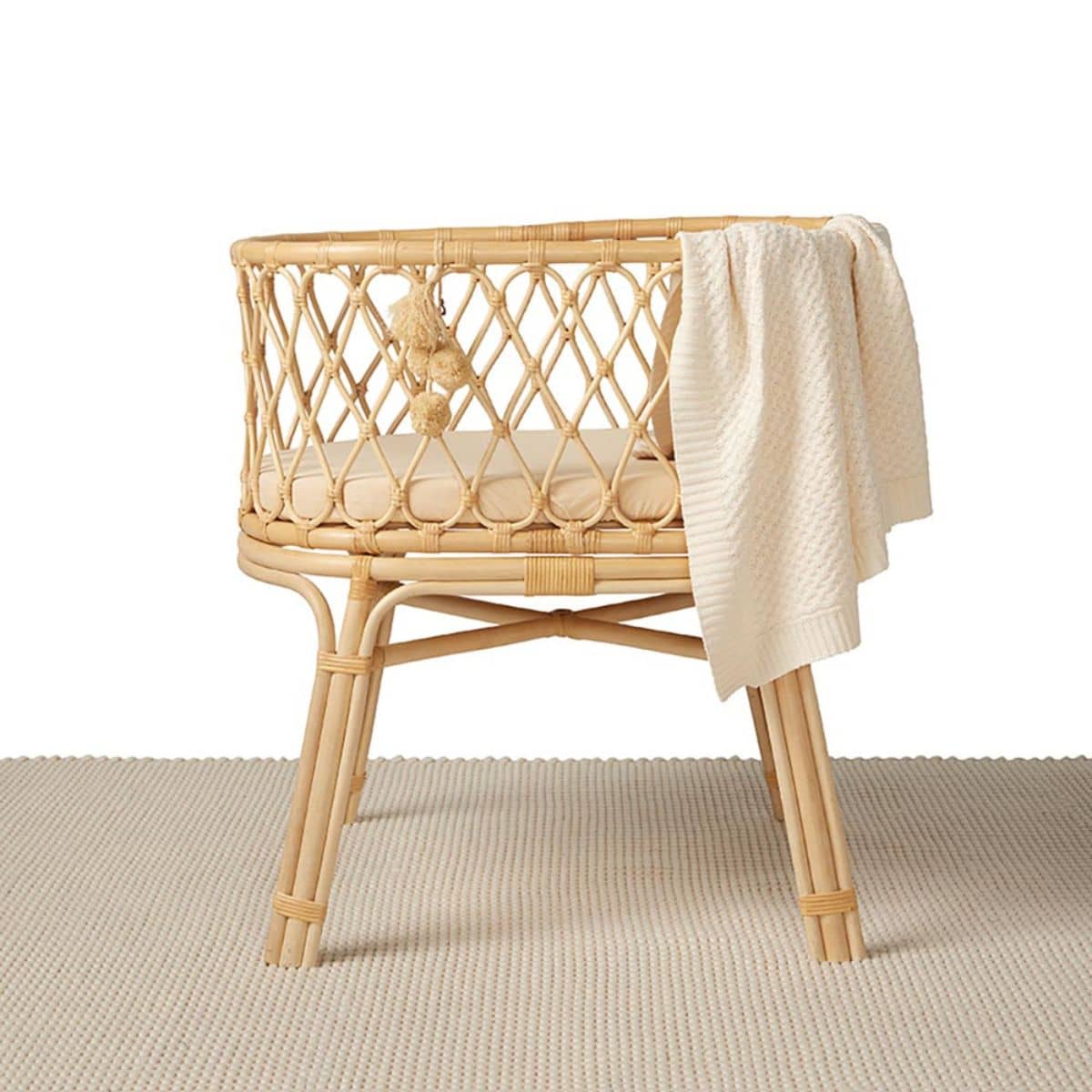 Snuggle Hunny Fitted Bassinet Sheet and Change Pad Cover - Pebble Organic