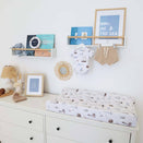 Snuggle Hunny Fitted Bassinet Sheet and Change Pad Cover - Set Sail