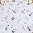 Snuggle Hunny Fitted Bassinet Sheet and Change Pad Cover - Set Sail