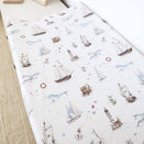 Snuggle Hunny Fitted Bassinet Sheet and Change Pad Cover - Set Sail