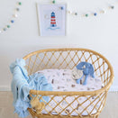 Snuggle Hunny Fitted Bassinet Sheet and Change Pad Cover - Set Sail