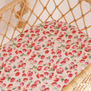 Snuggle Hunny Fitted Bassinet Sheet and Change Pad Cover - Strawberry