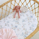 Snuggle Hunny Fitted Bassinet Sheet and Change Pad Cover - Sweet Swallows