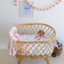 Snuggle Hunny Fitted Bassinet Sheet and Change Pad Cover - Sweet Swallows