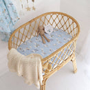 Snuggle Hunny Fitted Bassinet Sheet and Change Pad Cover - Taking Flight