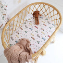 Snuggle Hunny Fitted Bassinet Sheet and Change Pad Cover - Vintage Cars
