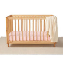 Snuggle Hunny Fitted Cot Sheet - Baby Pink Organic