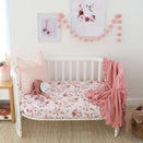 Snuggle Hunny Fitted Cot Sheet - Birds & Blooms