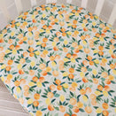 Snuggle Hunny Fitted Cot Sheet - Citrus Squeeze