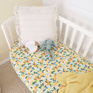 Snuggle Hunny Fitted Cot Sheet - Citrus Squeeze