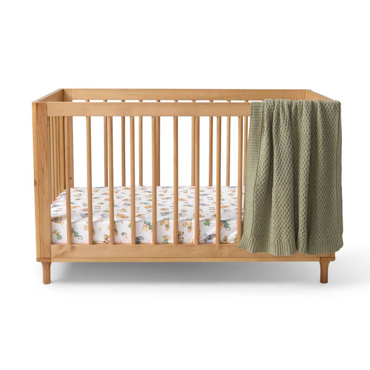 Snuggle Hunny Fitted Cot Sheet - Dragon