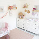 Snuggle Hunny Fitted Cot Sheet - Fairy Garden