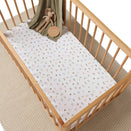 Snuggle Hunny Fitted Cot Sheet - Garden Friends Organic