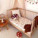 Snuggle Hunny Fitted Cot Sheet - Gnomes