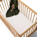 Snuggle Hunny Fitted Cot Sheet - Milk Organic