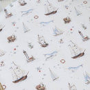 Snuggle Hunny Fitted Cot Sheet - Set Sail