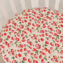 Snuggle Hunny Fitted Cot Sheet - Strawberry
