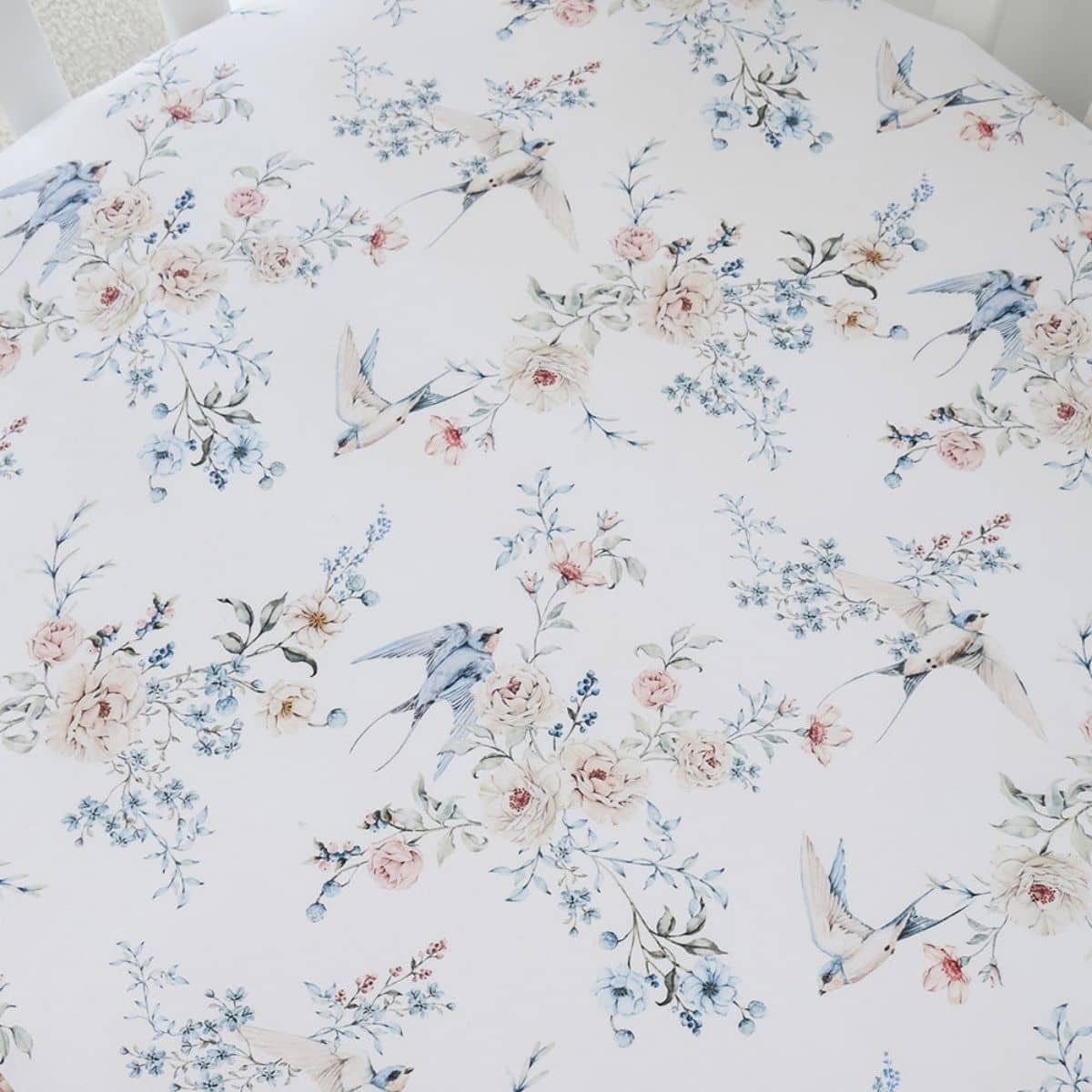 Snuggle Hunny Fitted Cot Sheet - Sweet Swallows