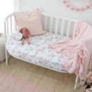 Snuggle Hunny Fitted Cot Sheet - Sweet Swallows