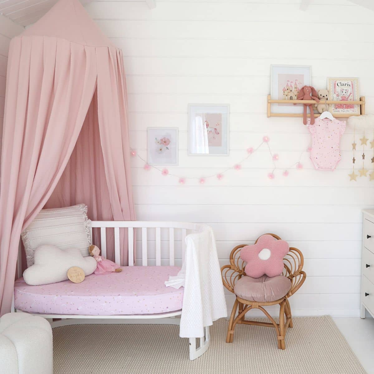 Snuggle Hunny Fitted Cot Sheet - Twinkle