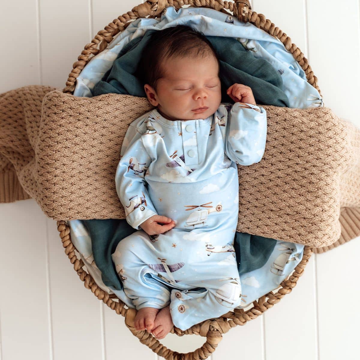 Snuggle Hunny Growsuit - Taking Flight - Newborn