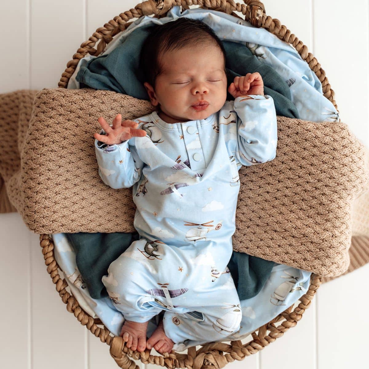 Snuggle Hunny Growsuit - Taking Flight - Newborn