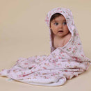 Snuggle Hunny Hooded Baby Towel - Alice's Tea Party