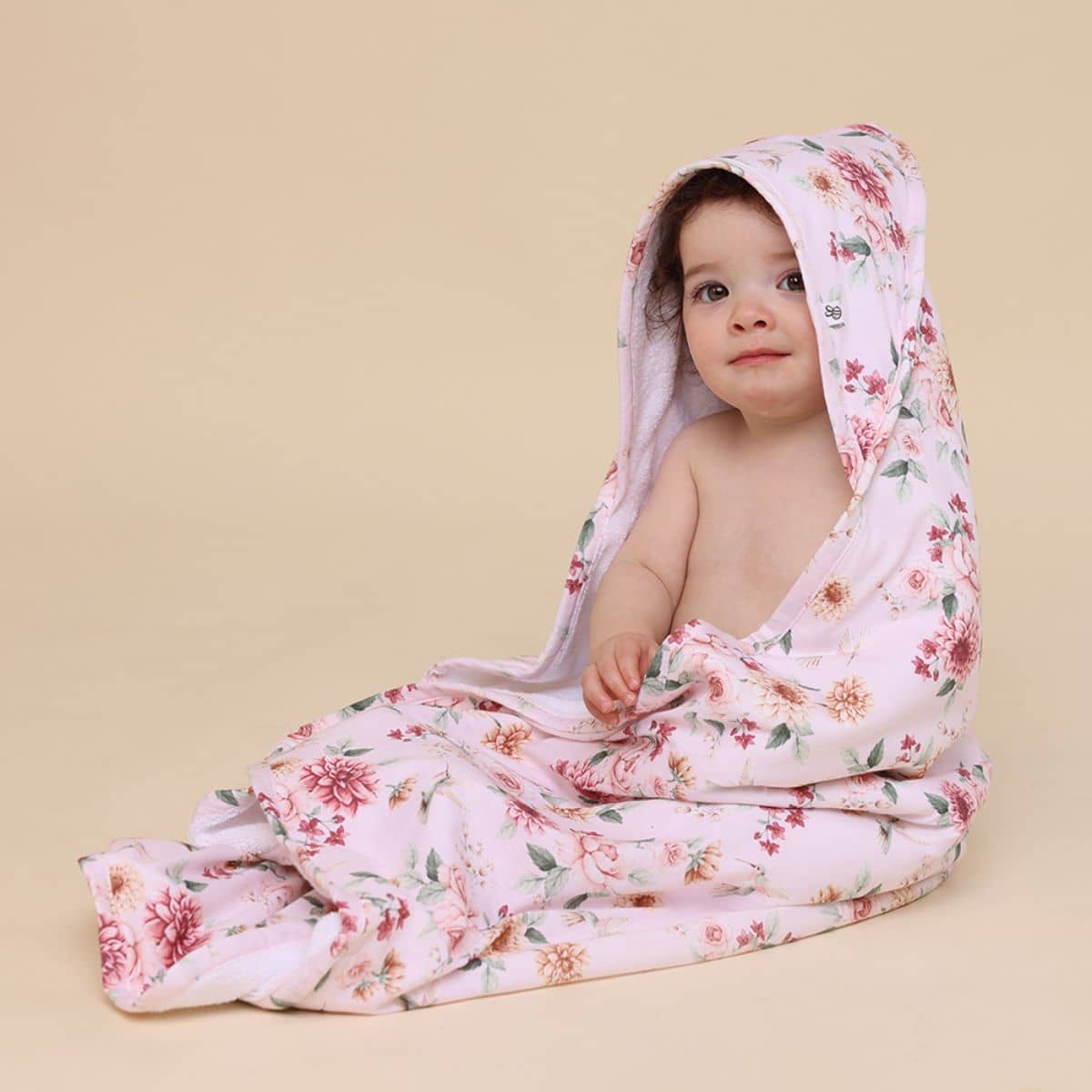 Snuggle Hunny Hooded Baby Towel - Birds & Blooms