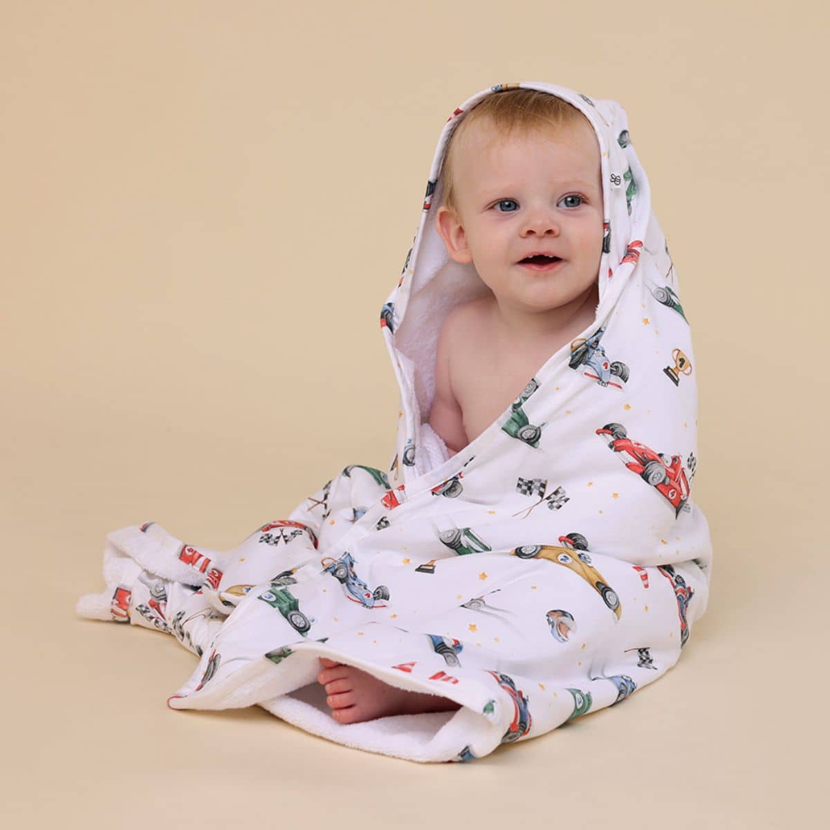 Snuggle Hunny Hooded Baby Towel - Little Racers