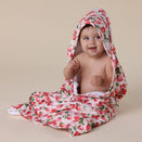 Snuggle Hunny Hooded Baby Towel - Strawberry