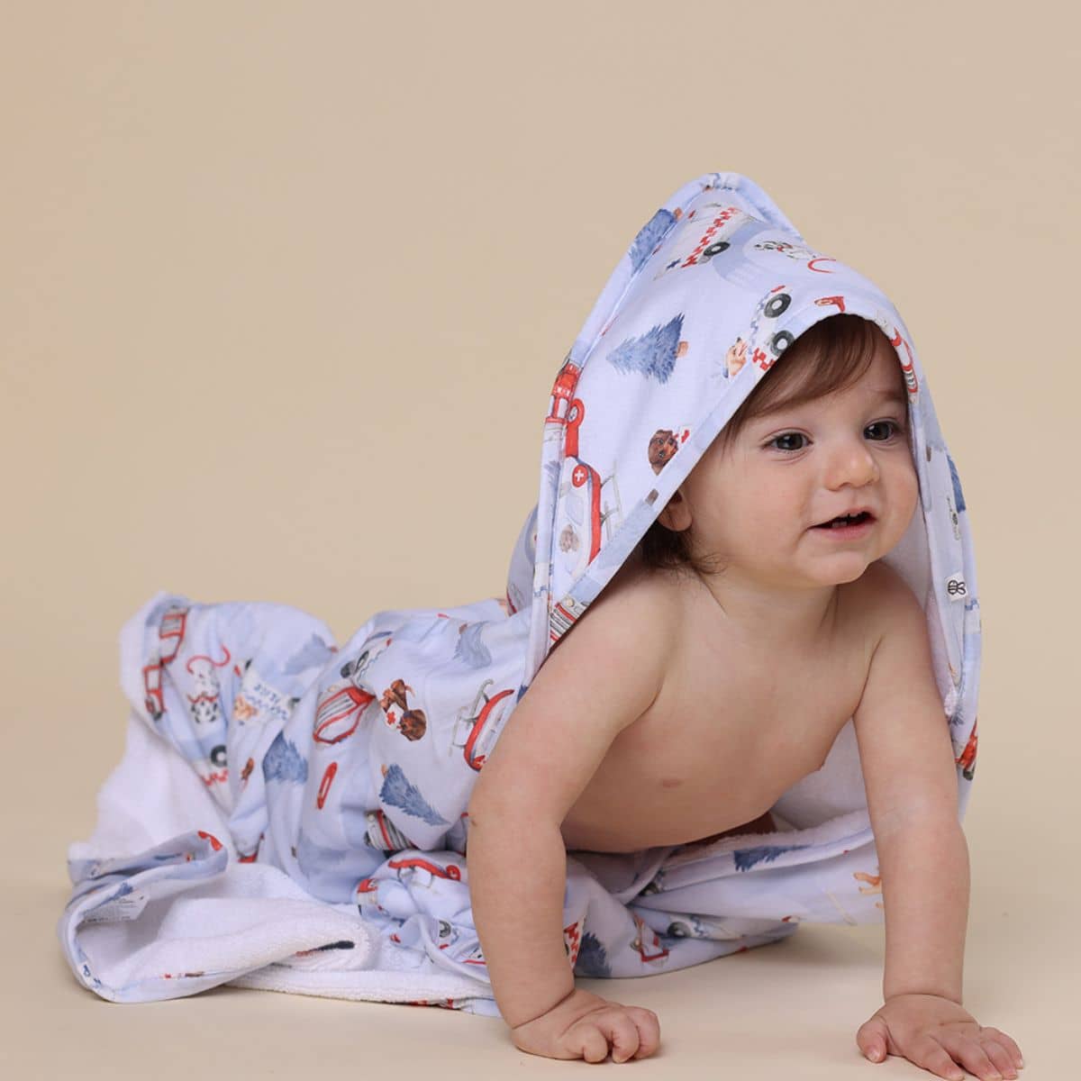 Snuggle Hunny Hooded Baby Towel - To the Rescue