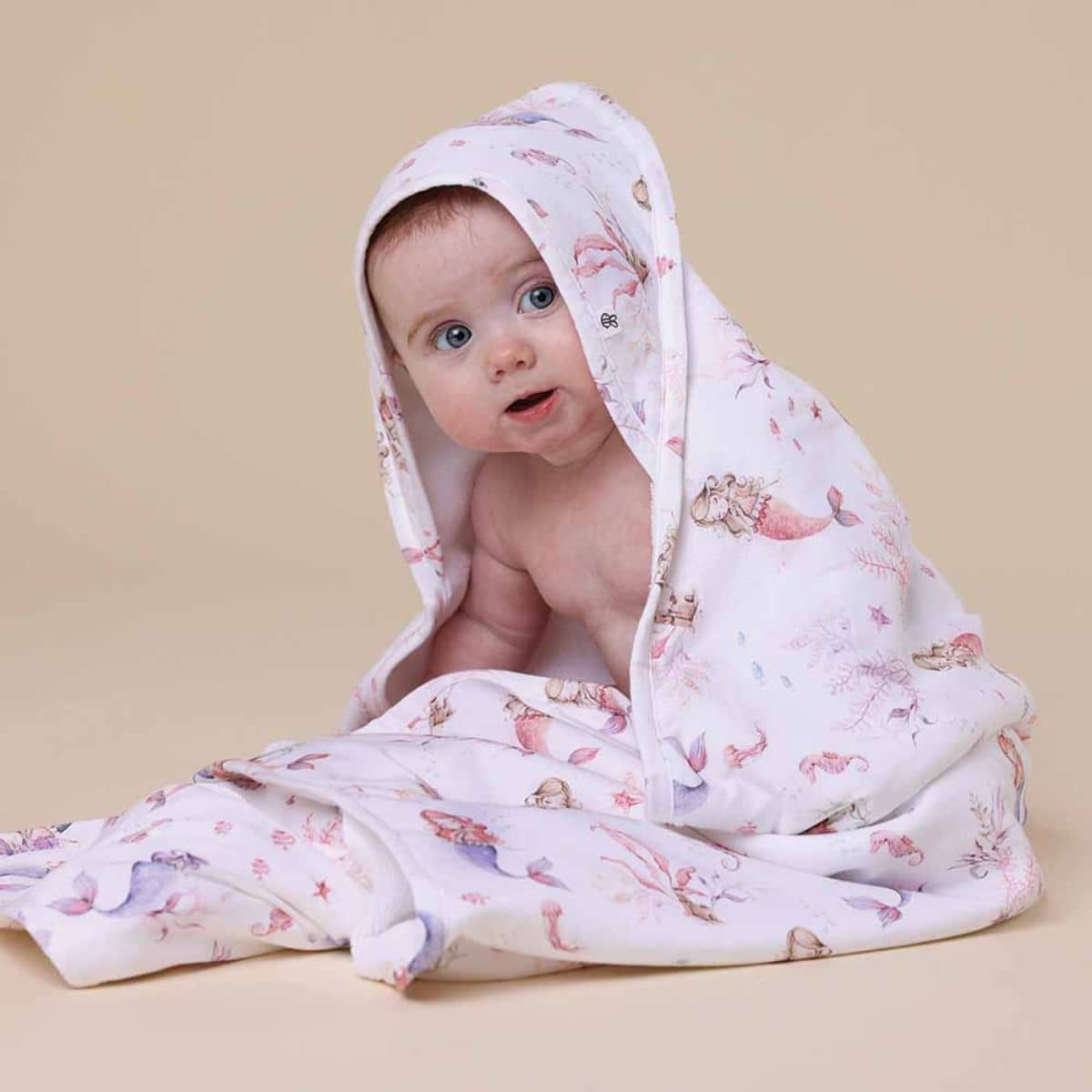 Snuggle Hunny Hooded Baby Towel - Mermaid