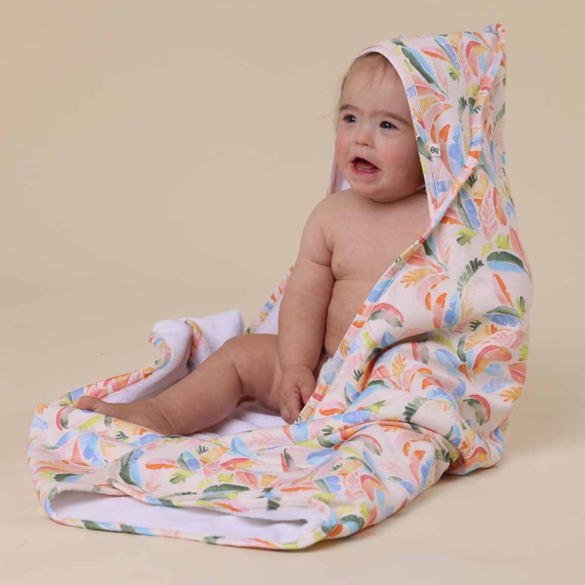 Snuggle Hunny Hooded Baby Towel - Summer Palm