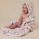 Snuggle Hunny Hooded Baby Towel - Summer Palm