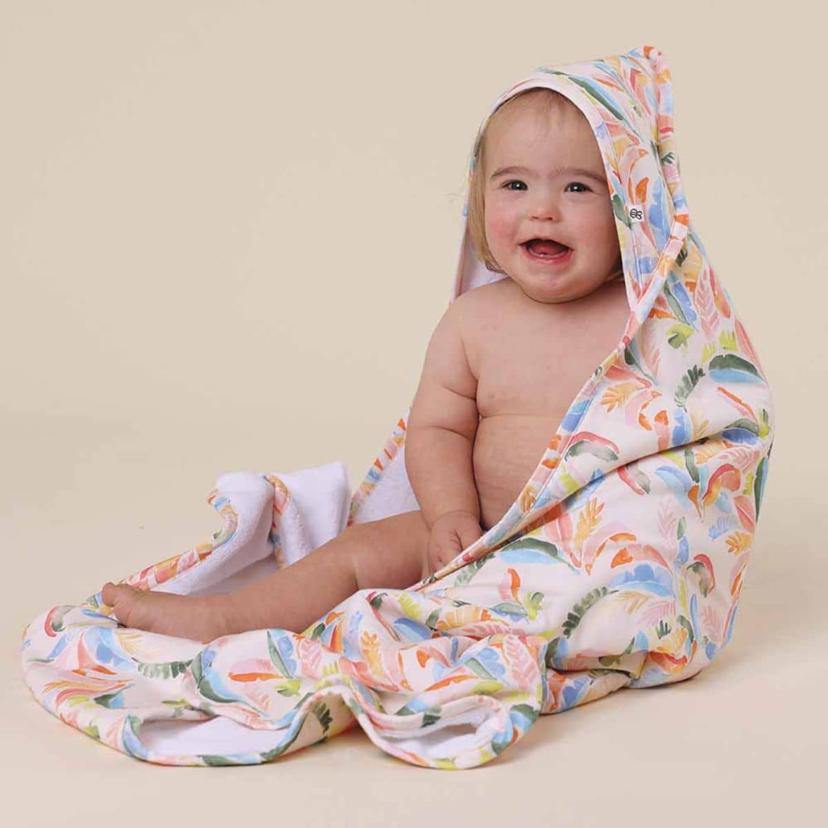 Snuggle Hunny Hooded Baby Towel - Summer Palm