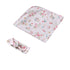 Snuggle Hunny Jersey Wrap with Matching Headwear - Alice's Tea Party