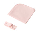 Snuggle Hunny Jersey Wrap with Matching Headwear - Baby Pink Organic
