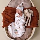 Snuggle Hunny Jersey Wrap with Matching Headwear - Bears