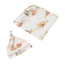 Snuggle Hunny Jersey Wrap with Matching Headwear - Bears