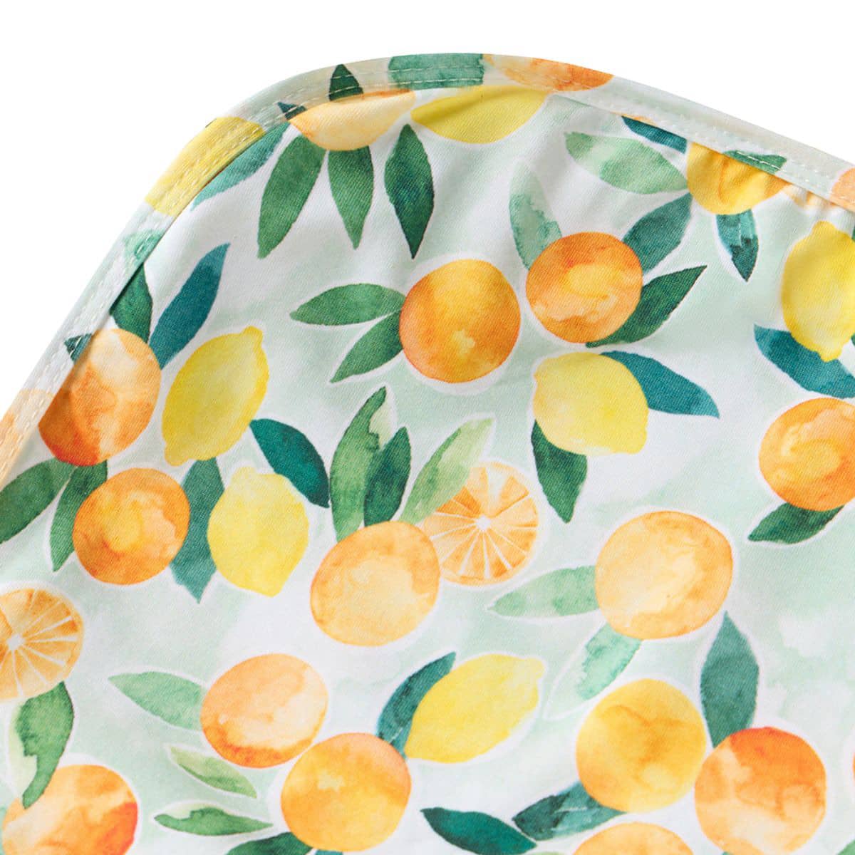 Snuggle Hunny Jersey Wrap with Matching Headwear - Citrus Squeeze