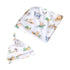 Snuggle Hunny Jersey Wrap with Matching Headwear - Dragon