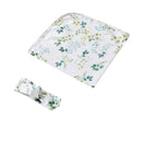 Snuggle Hunny Jersey Wrap with Matching Headwear - Eden