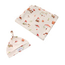 Snuggle Hunny Jersey Wrap with Matching Headwear - Gnomes