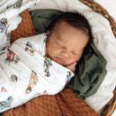 Snuggle Hunny Jersey Wrap with Matching Headwear - Little Racers